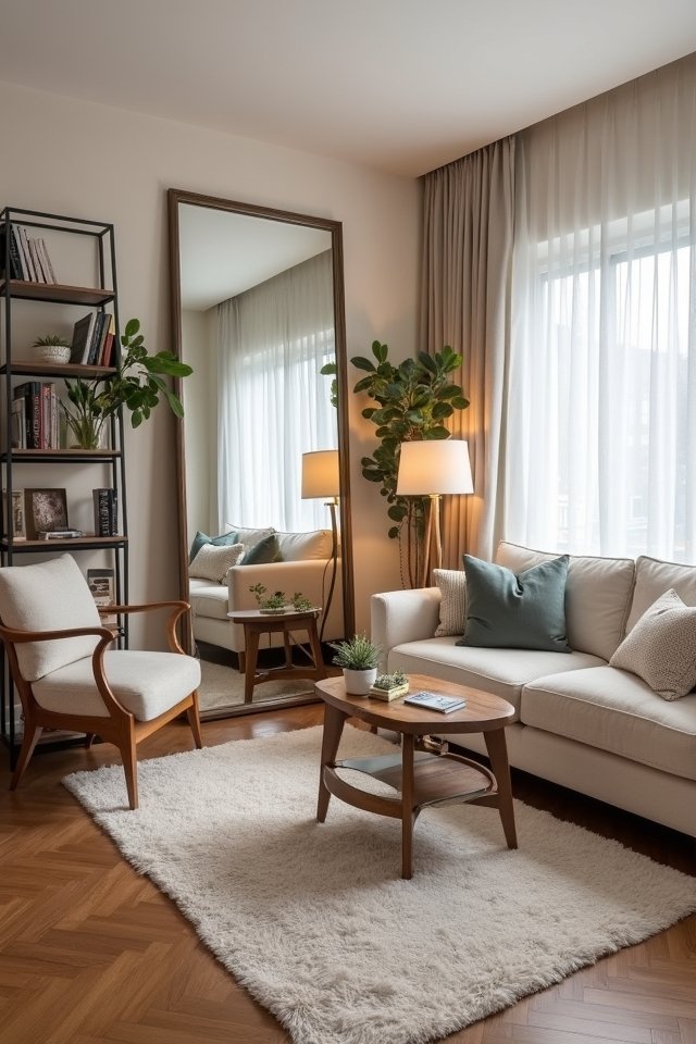 mirrors brighten small spaces