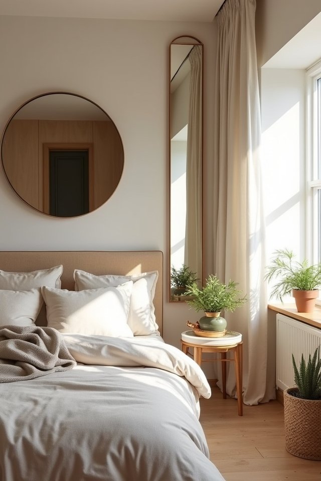 mirrors brighten small spaces