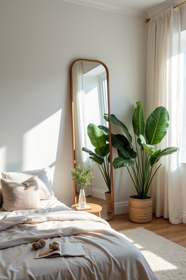 mirrors create spacious illusions