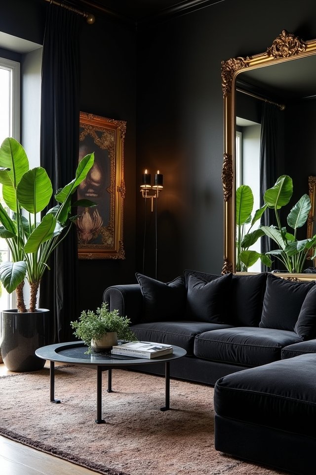 mirrors create spacious illusions