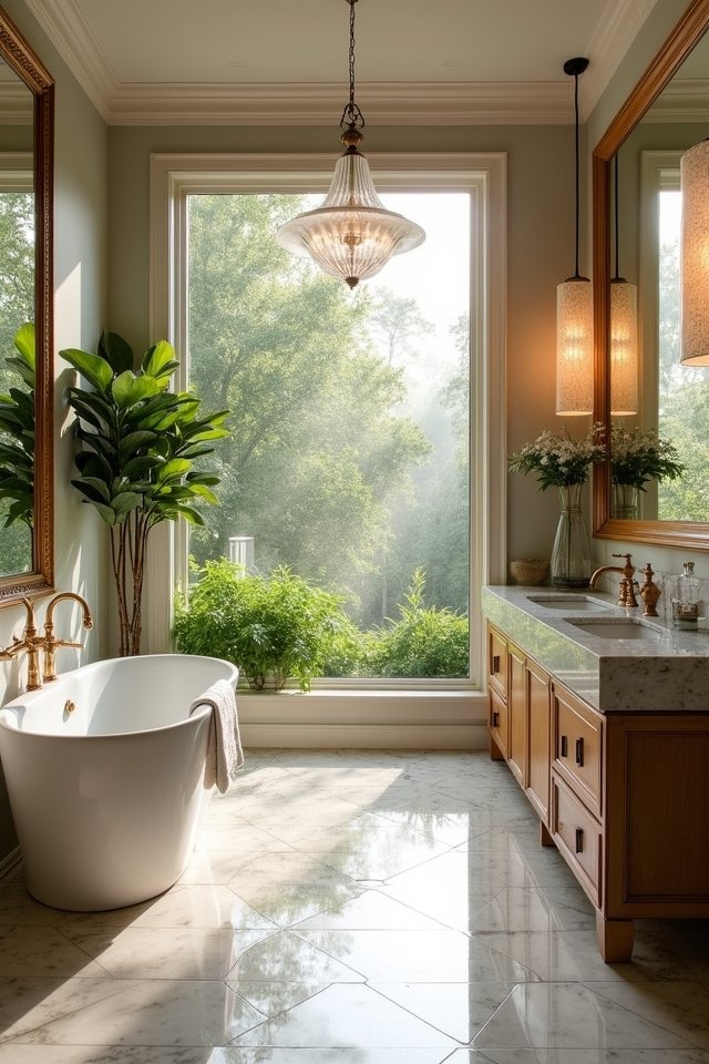 mirrors create spacious illusions