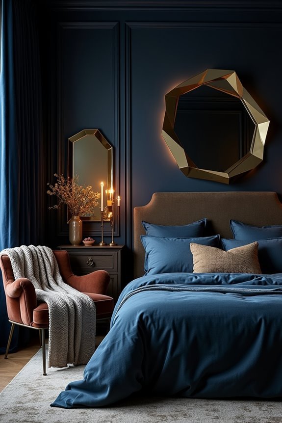 mirrors enhance cozy retreats