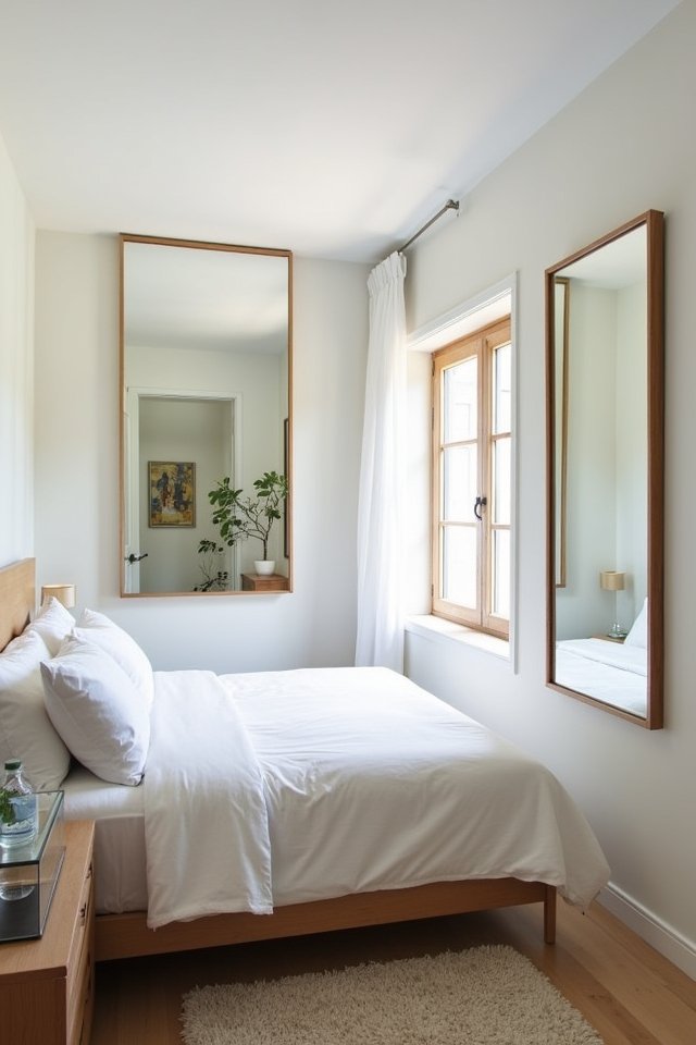 mirrors enhance small spaces