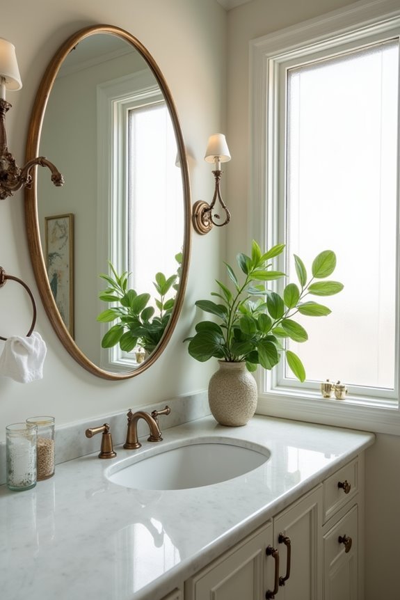 mirrors enhance small spaces