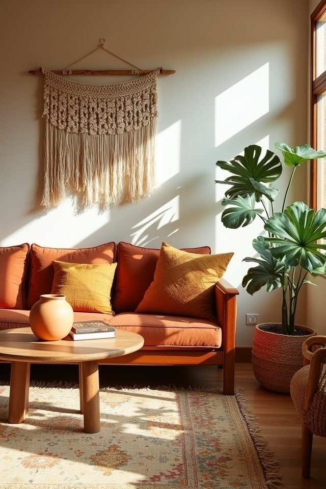 mixing earthy patterns harmoniously