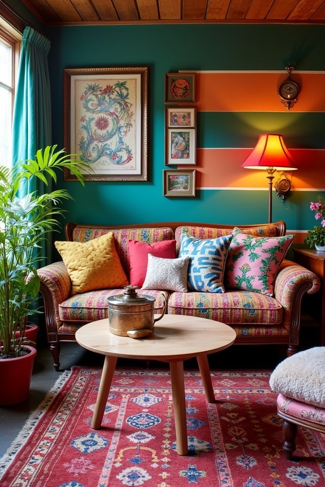 mixing patterns and textures