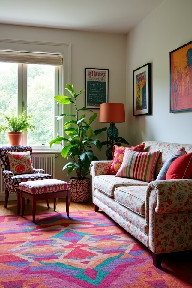 mixing patterns creates vibrancy