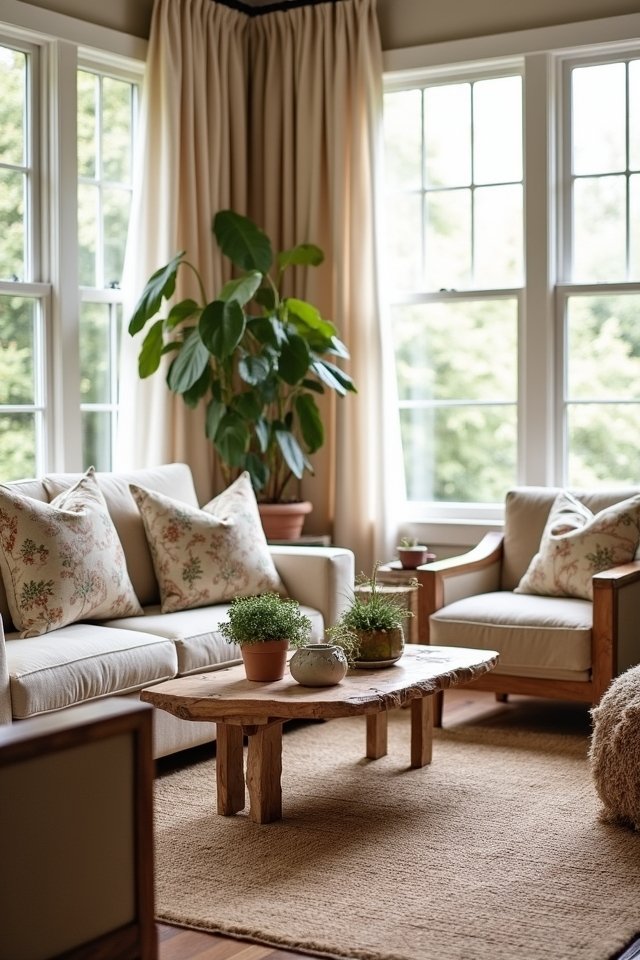 mixing patterns with beige