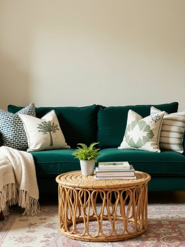mixing patterns with green