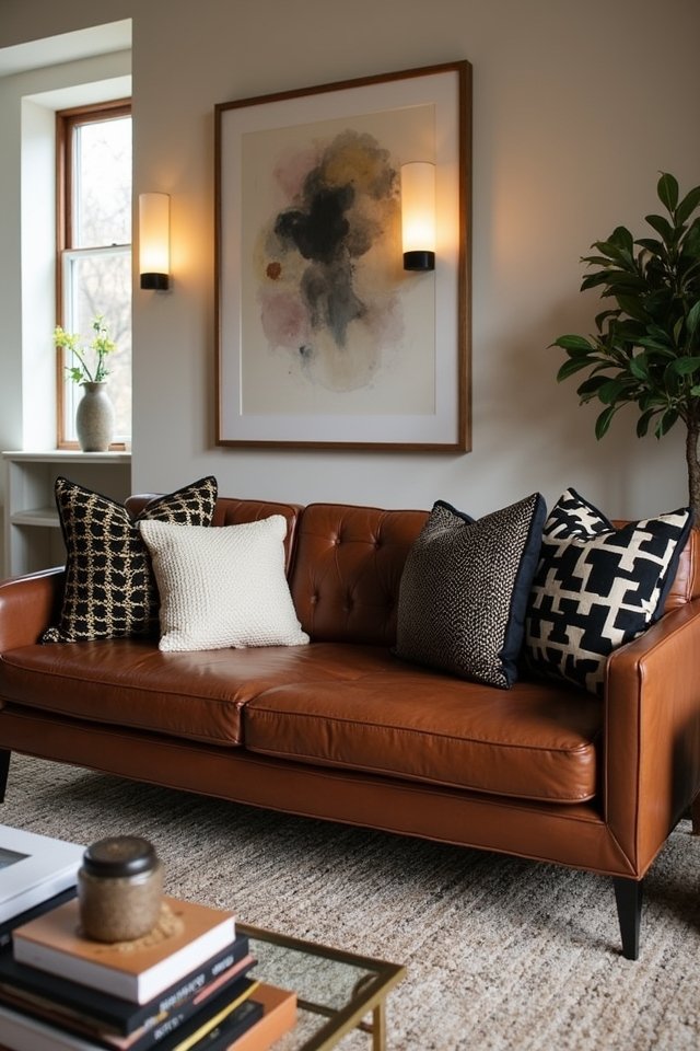 mixing patterns with pillows