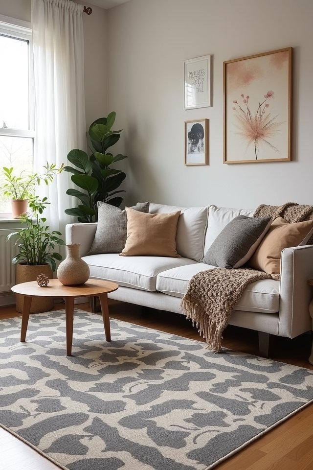 mixing patterns with rugs