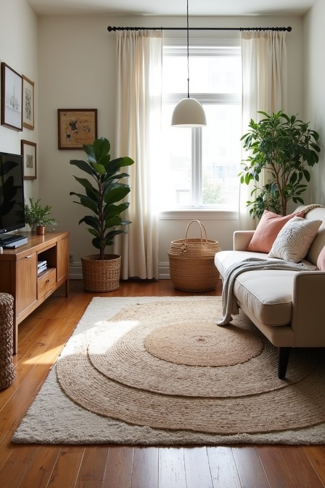 mixing rug sizes creatively