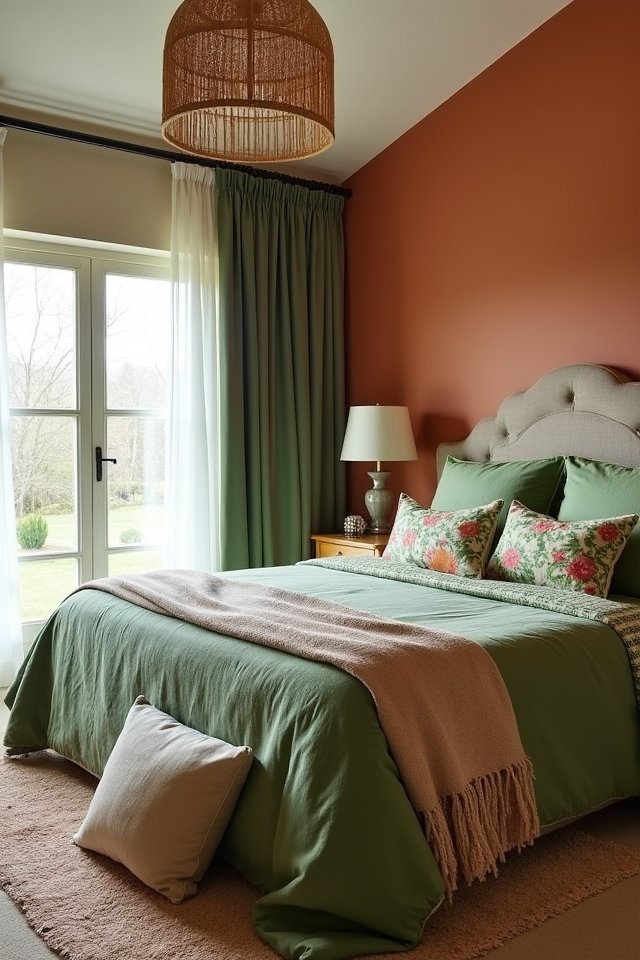 mixing stripes and florals