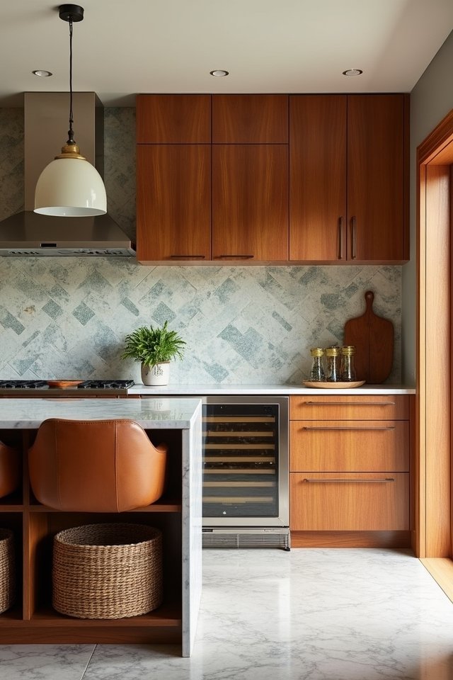 mixing textures for depth