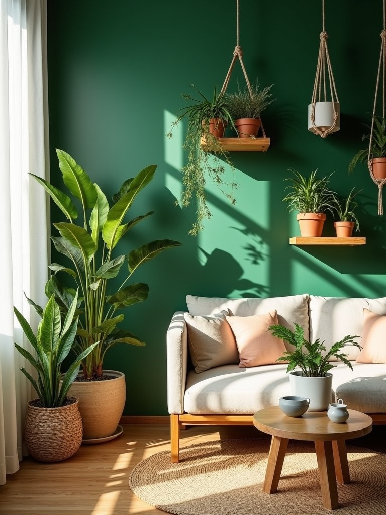 mixing vibrant plant pots