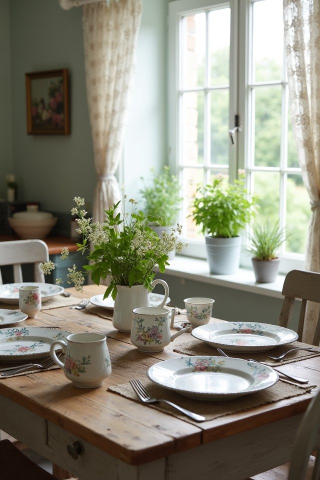 mixing vibrant tableware creatively