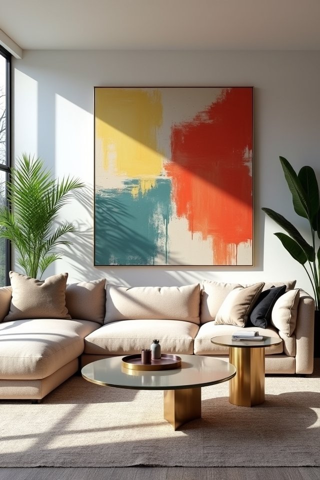 modern art as focal point