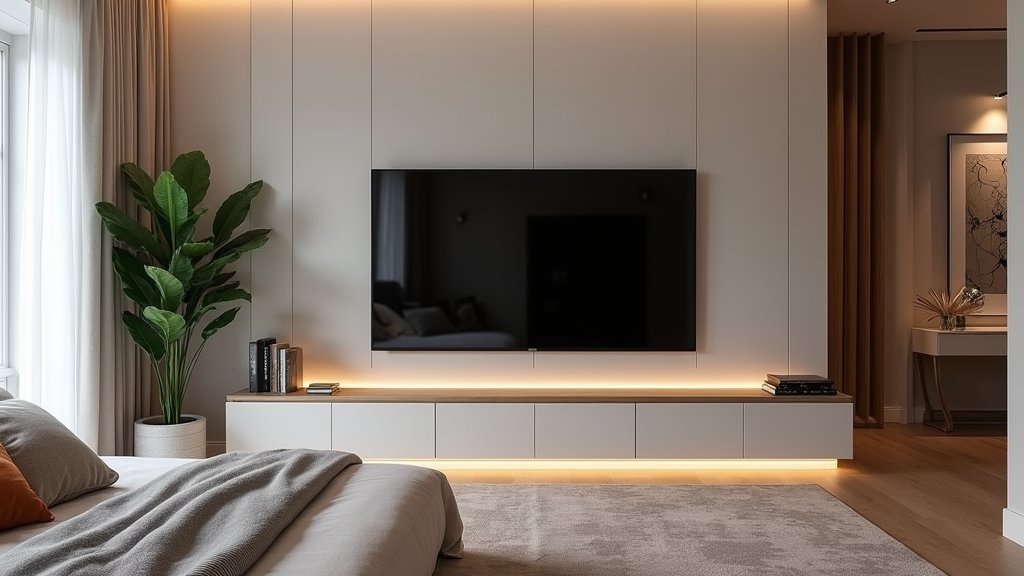 modern bedroom tv designs