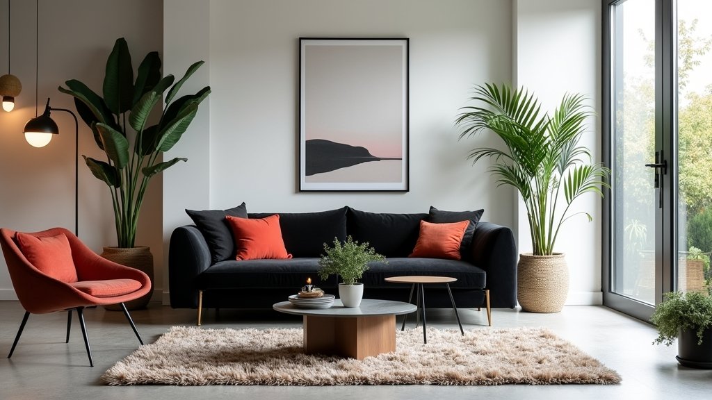 modern black couch designs
