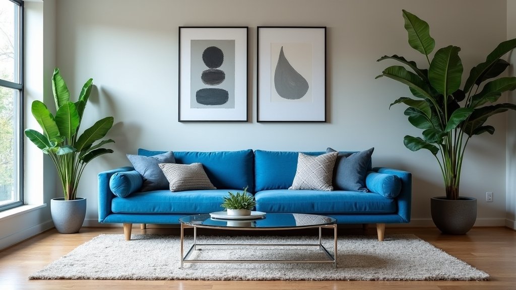 modern blue sofa inspiration