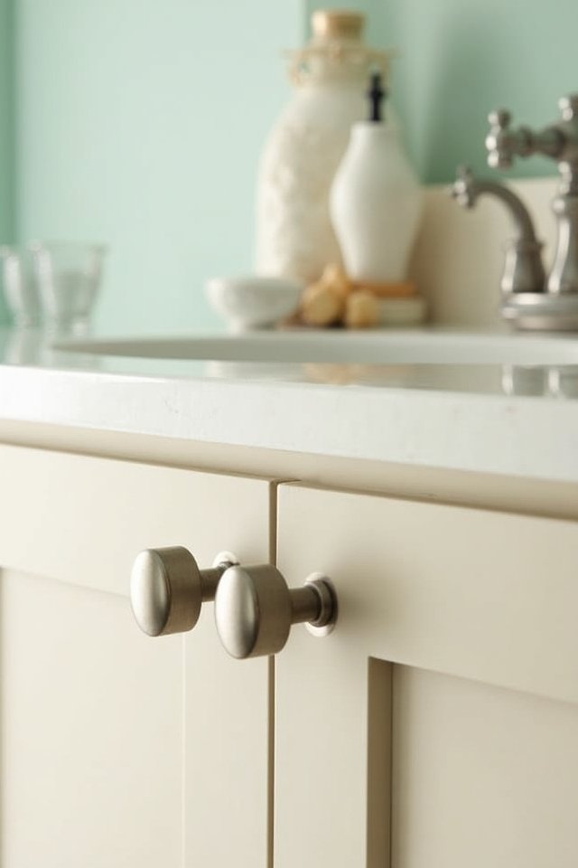 modern brushed nickel knobs