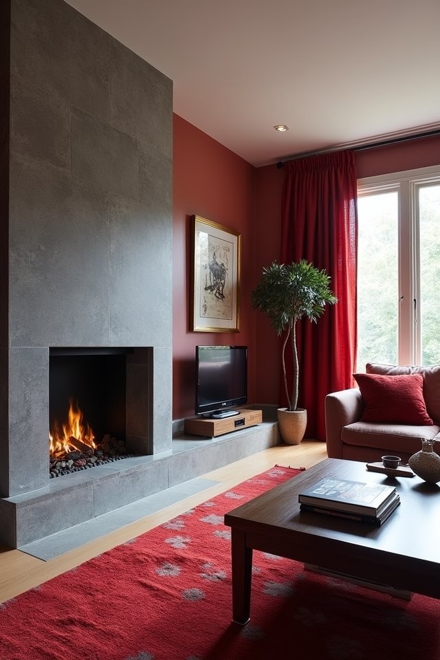 modern chic with red