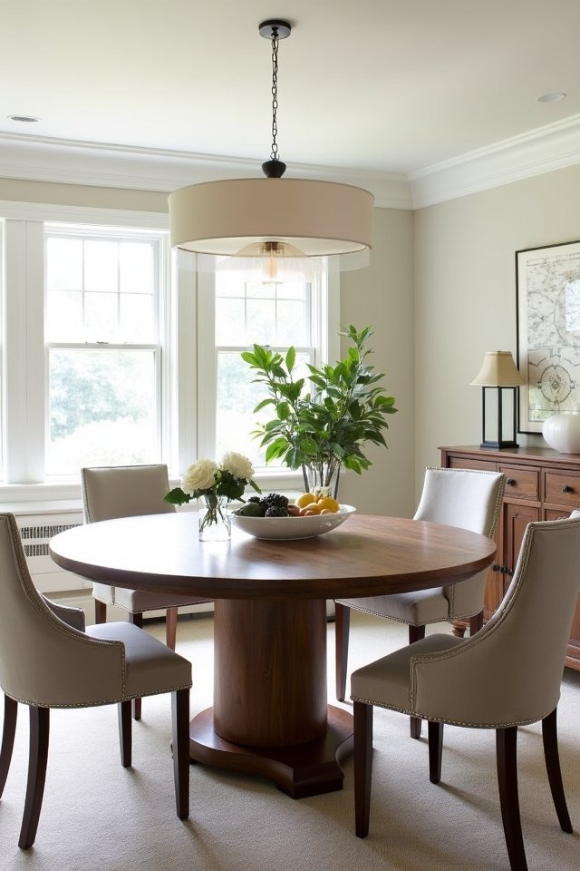 modern cozy dining centerpiece