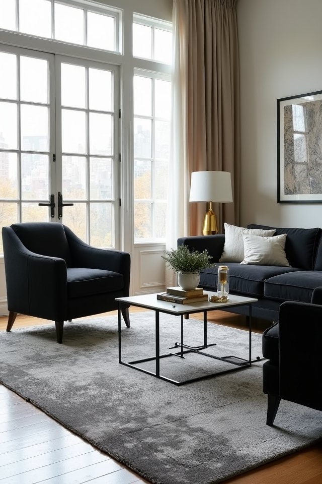 modern cozy gray rugs