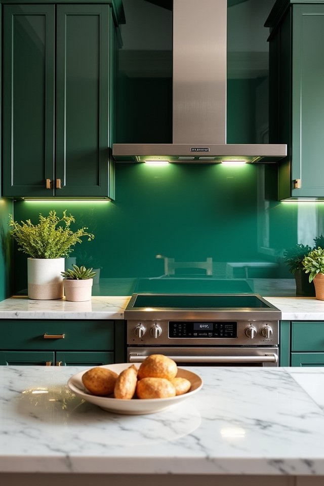 modern deep green elegance