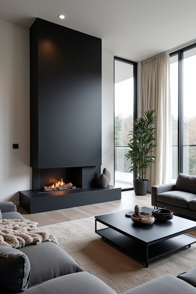 modern elegant fireplace designs