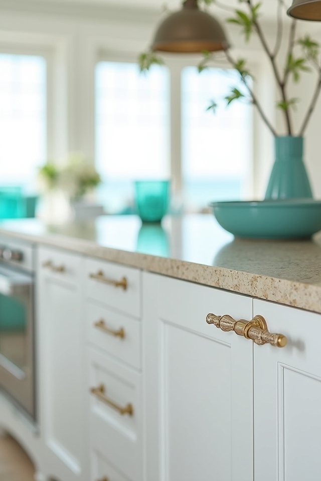 modern elegant glass pulls