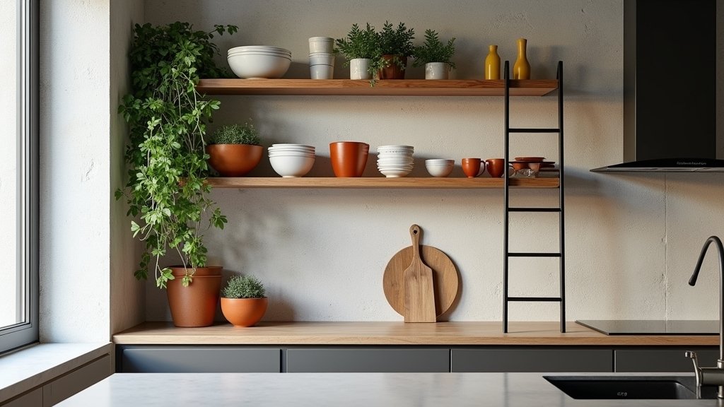 modern kitchen shelving ideas