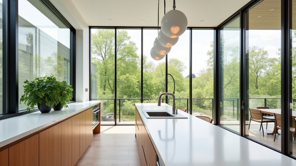 modern kitchen window designs