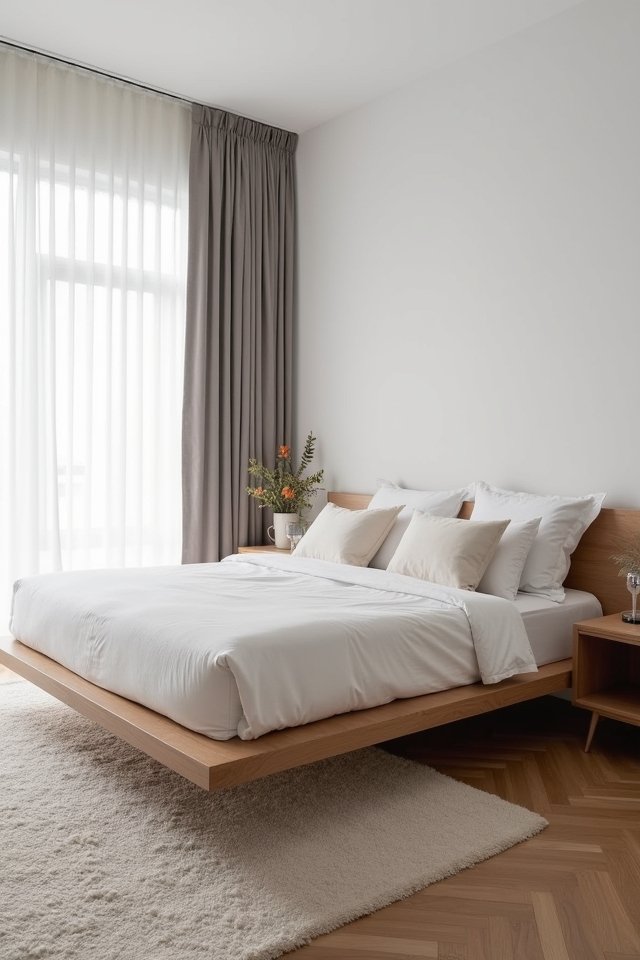 modern luxury floating beds