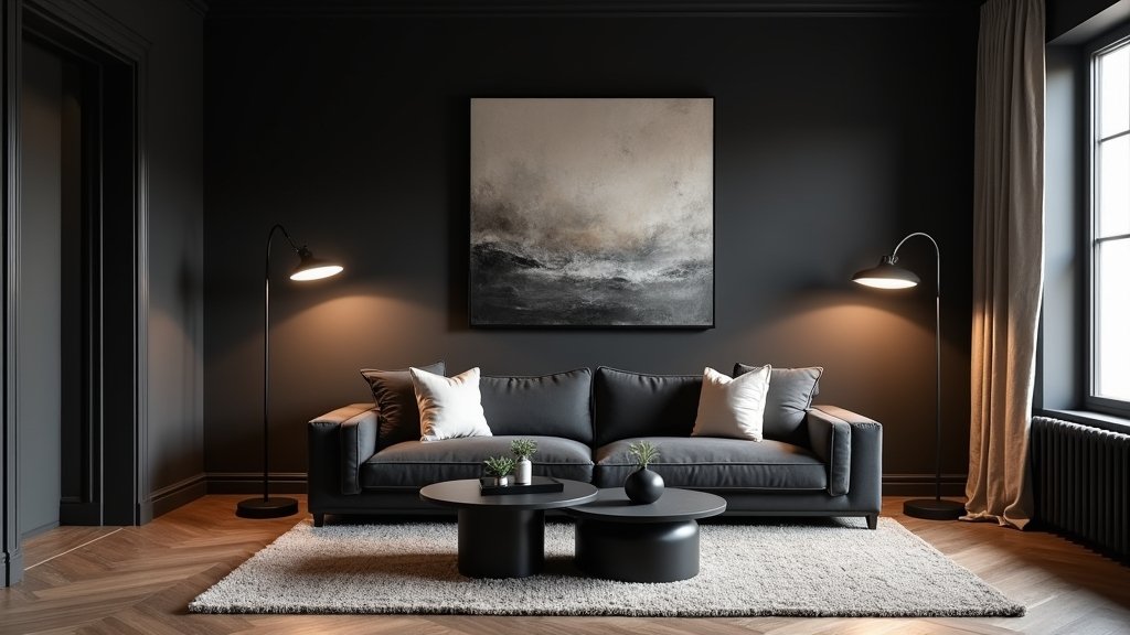 modern minimalist cozy living