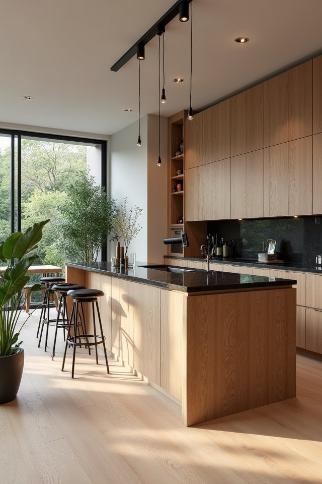 modern oak bold accents