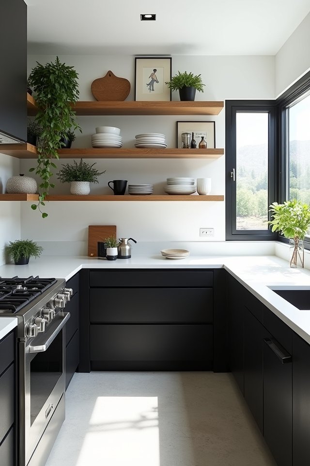 modern open shelving elegance