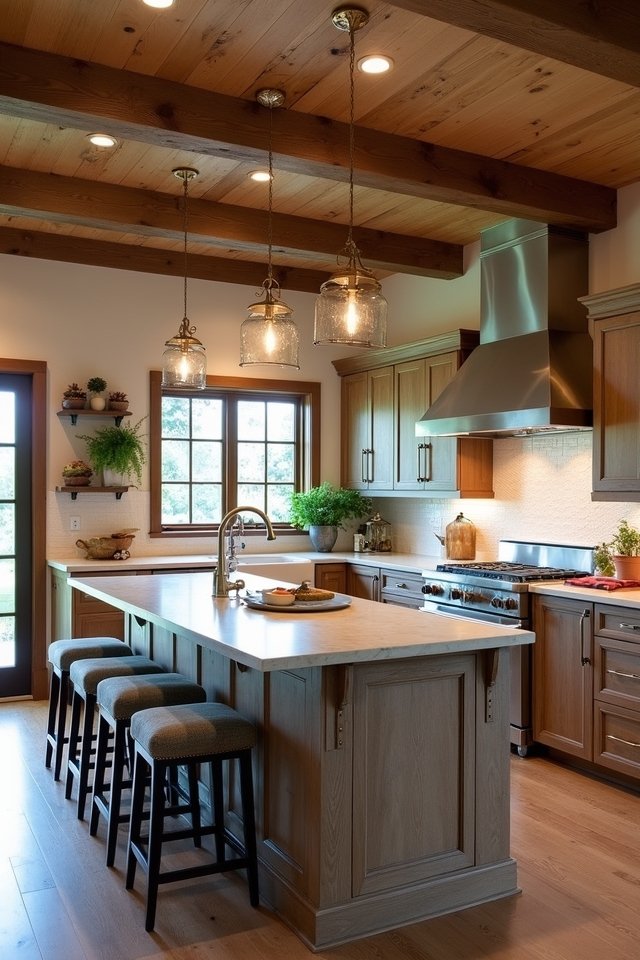 modern rustic kitchen blend