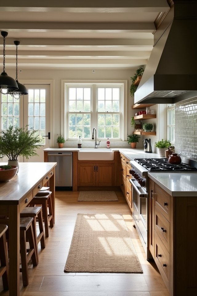 modern rustic kitchen blend
