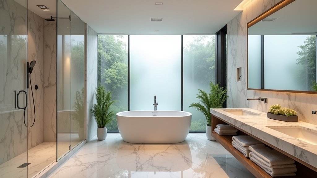 modern spa inspired bathroom designs