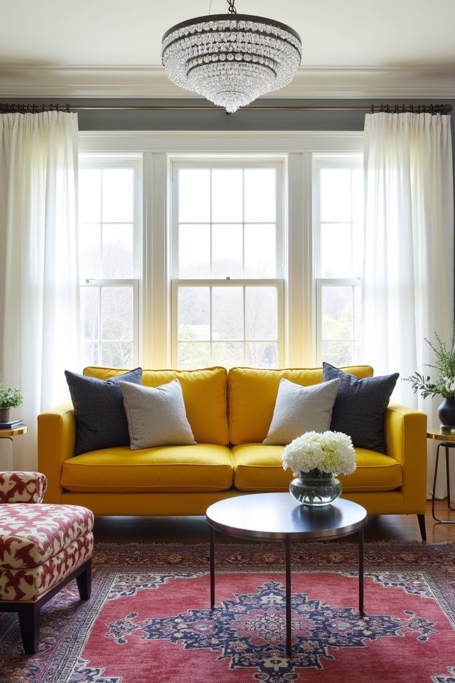 modern traditional living room blend
