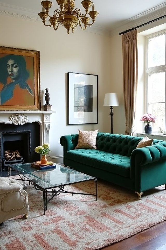 modern vintage living room blend