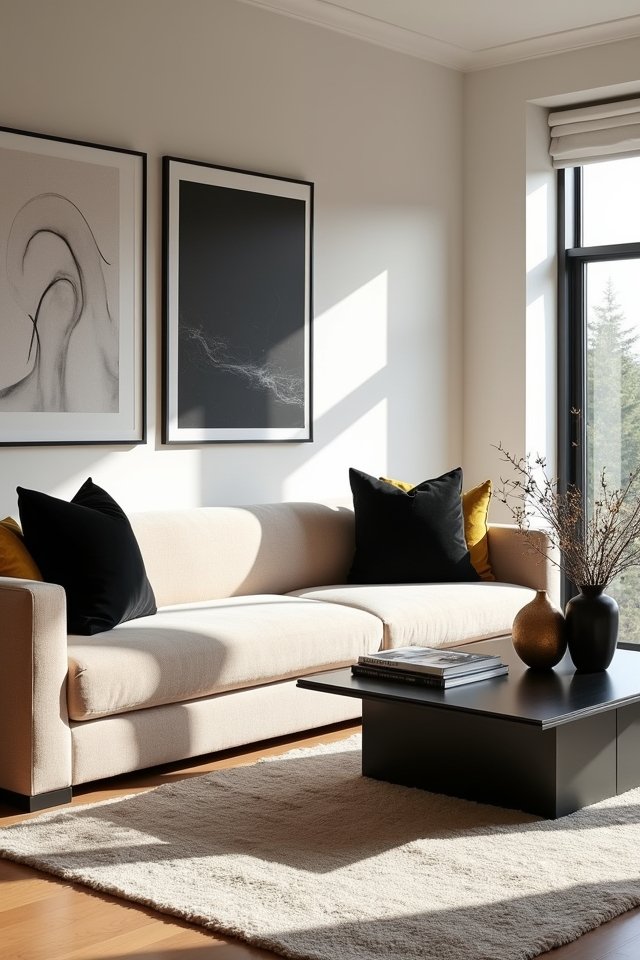 monochromatic artworks for elegance