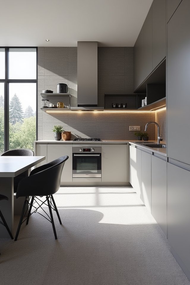 monochromatic kitchen sophistication