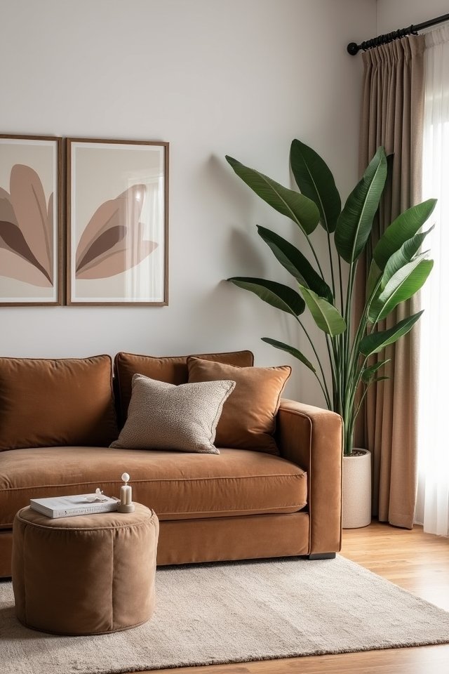 monochromatic living room design