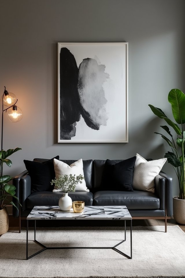 monochromatic serene living space