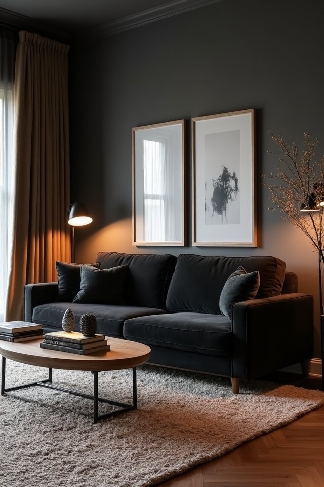 monochromatic wood tone harmony