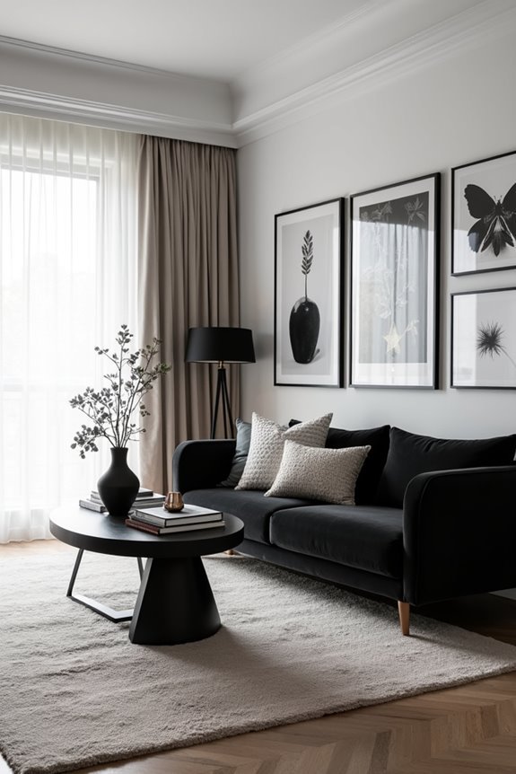 monochrome art enhances elegance