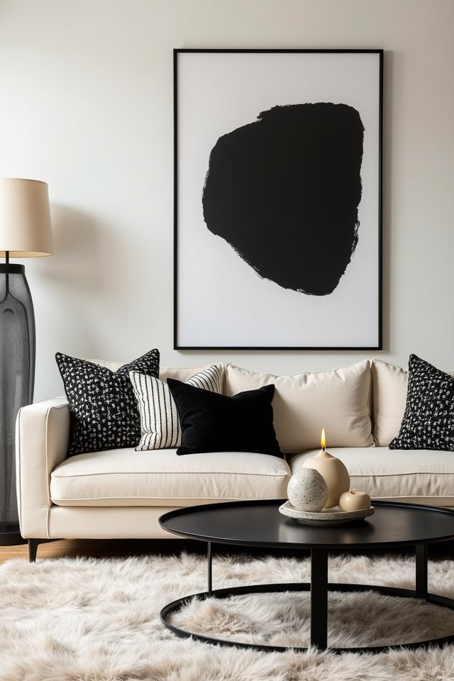 monochrome art enhances space