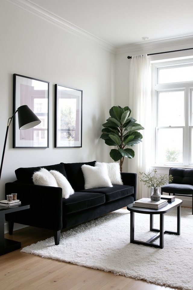 monochrome living room inspiration
